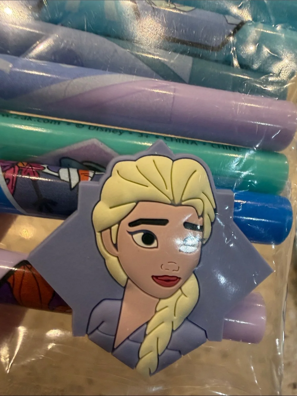 Kids' Frozen Character Party Straws - Blue, Purple & Teal